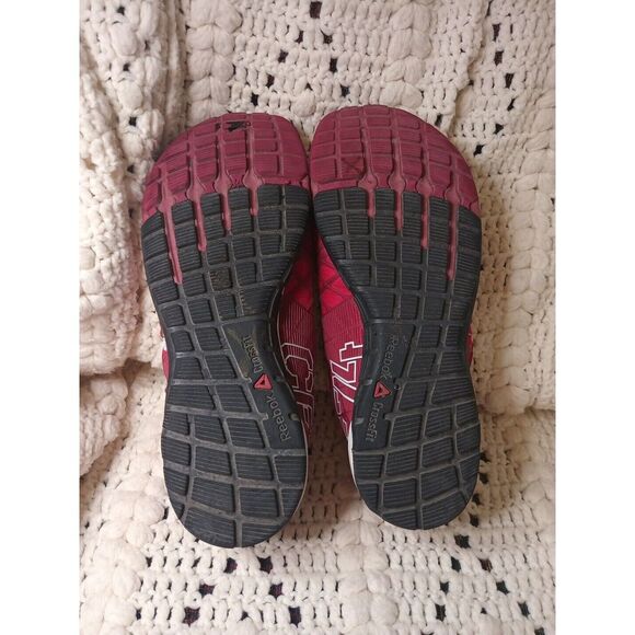 Reebok Womens Shoes Crossfit Maroon Sz‎ 7 M Athletic Sneaker Pre Owned Clean Gym - Picture 6 of 14